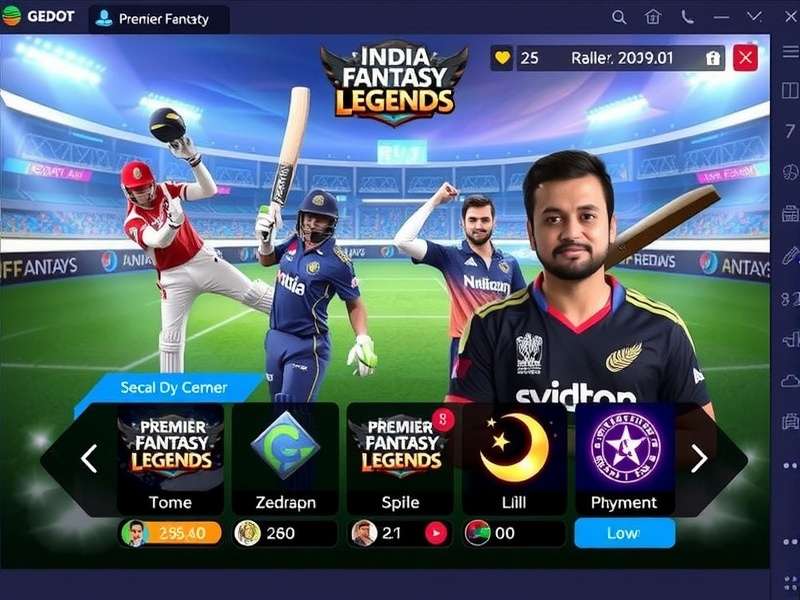 India Premier Fantasy Legends Game Interface
